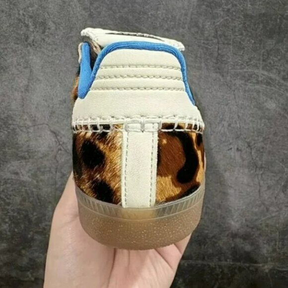 New Adidas x Wales Bonner Samba Pony Leopard Print Women's - Picture 6 of 8